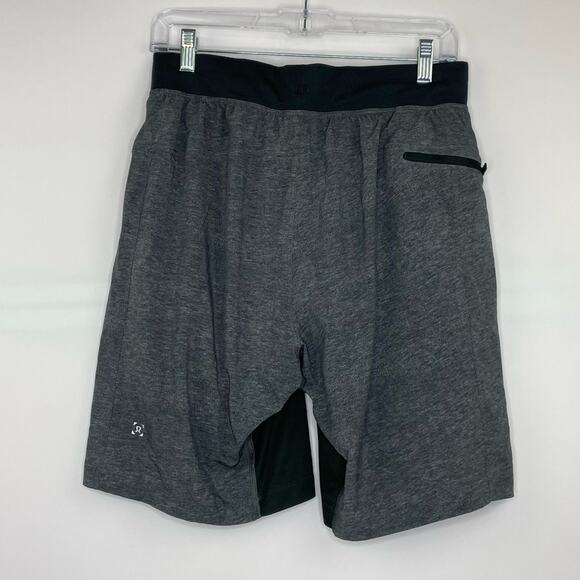 Lululemon gray black men's lined shorts size Medium - Picture 6 of 14